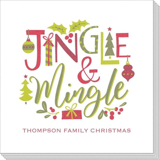 Jingle Mingle Fun Napkins